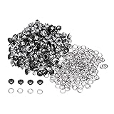 HARFINGTON 200set Grommets Kit Metal Eyelets 3mm