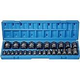 Grey Pneumatic (1726M) 1/2" Drive 26-Piece 12-Point Standard Length Metric Socket Set