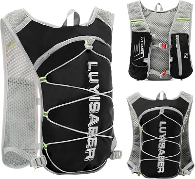 flintronic Running Vest Women Men Lightweight Hydration Pack Reflective