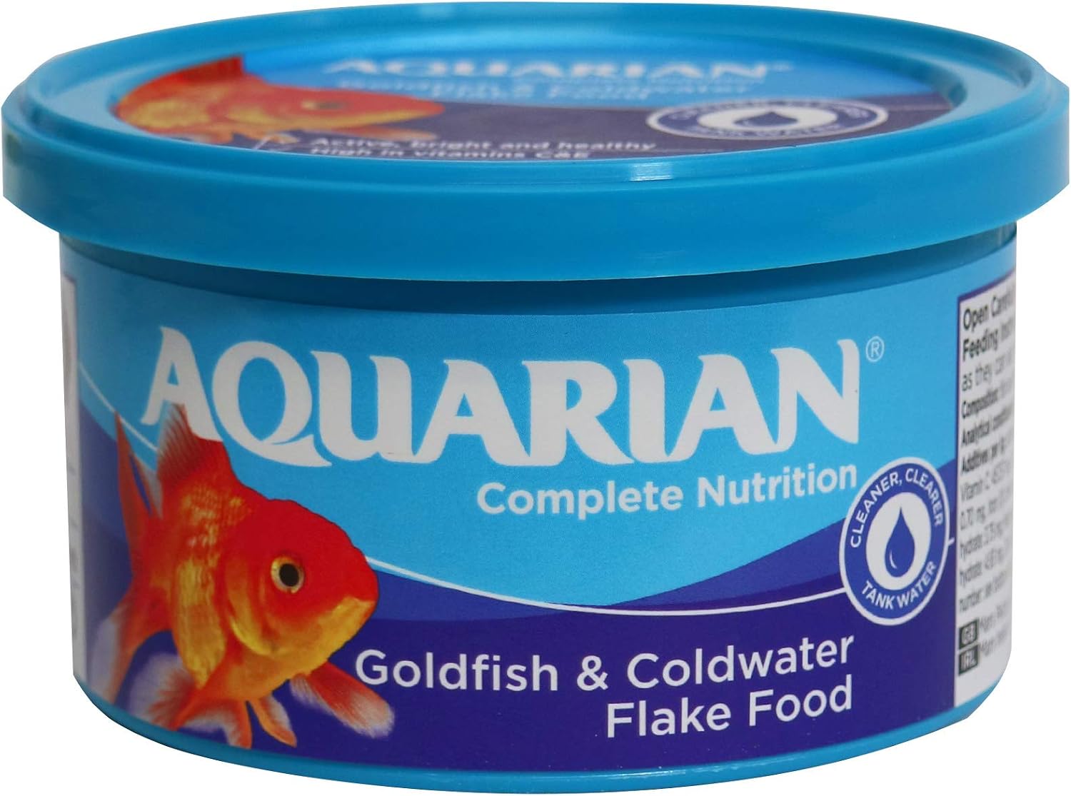 AQUARIAN Complete Nutrition Goldfish Food Flakes, 25g, May Vary, 25 g (Pack of 1)