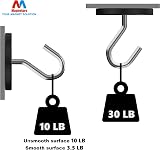 Magnetpro 4 Pieces Rubber Coated Mounting Magnets 30 LBS Anti-Scratch Outdoor view 3