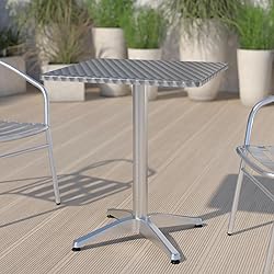 Flash Furniture Mellie 23.5'' Square Aluminum