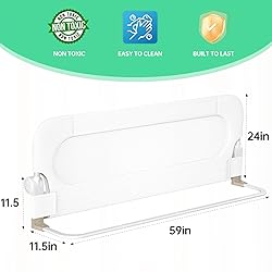 UPGOGO Folding Bed Rail for Toddlers,Baby Bed Rail