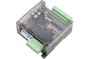 WALFRONT 24V PLC Control Programmable Logic Controller DC24V FX1N-14MR Industrial Control Board PLC Programmable Logic Controller Relay Output