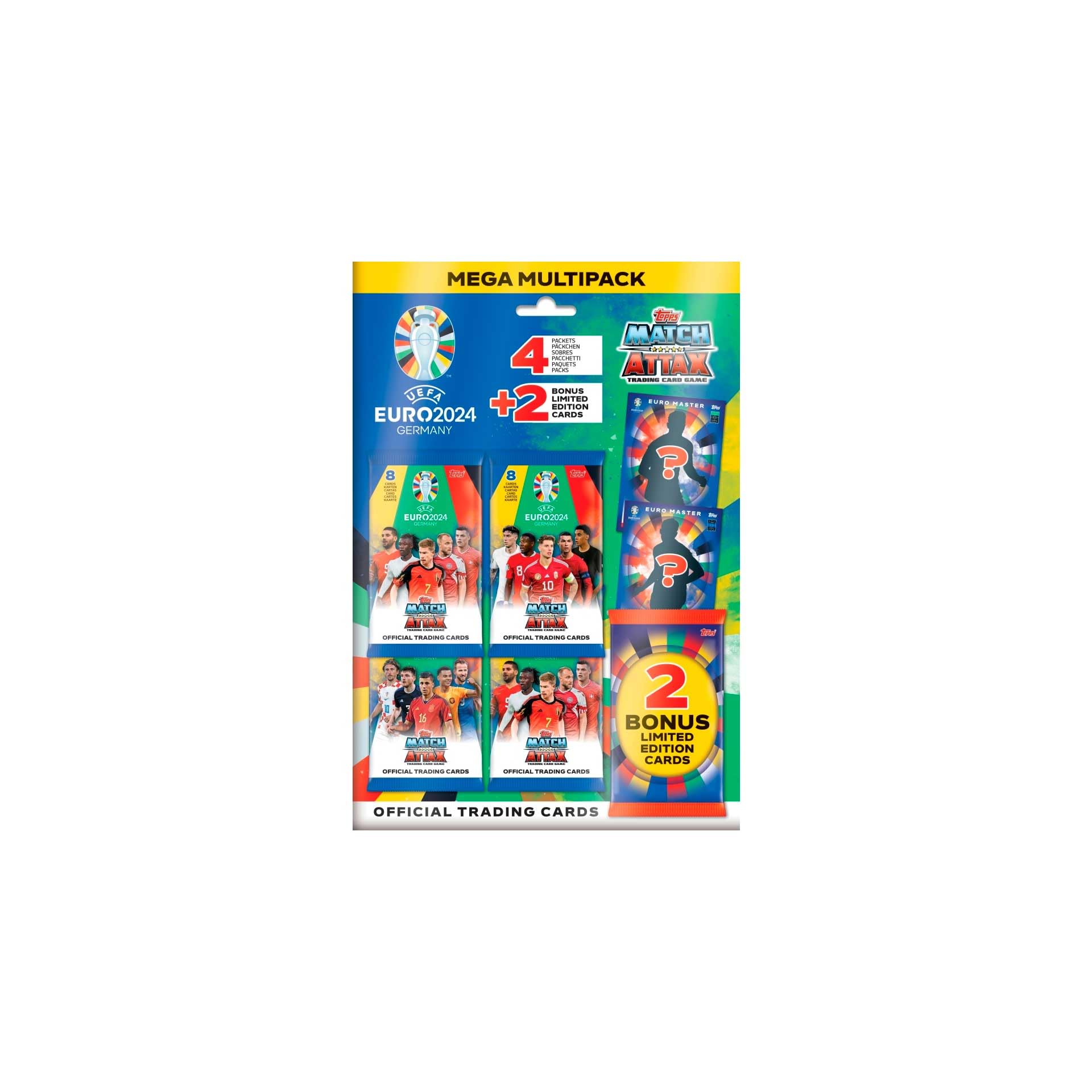 TOPPS Mega Multipack Euro 2024 Attax Match Attax Playing Cards