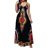Maxi Dresses for Women Sexy Casual Spaghetti Strap Long Summer Sundress with Pockets