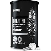 BIRDMAN Micronized Creatine Monohydrate Powder, Muscle Recovery, Caffeine Free, Creatine Pre Workout, Vegan, Post Workout, Gluten Free, Sugar Free | 80 Servings (5 Grams Each) | 0.8lb