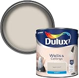 Dulux Walls & Ceilings Matt Emulsion Paint Egyptian Cotton 2.5L
