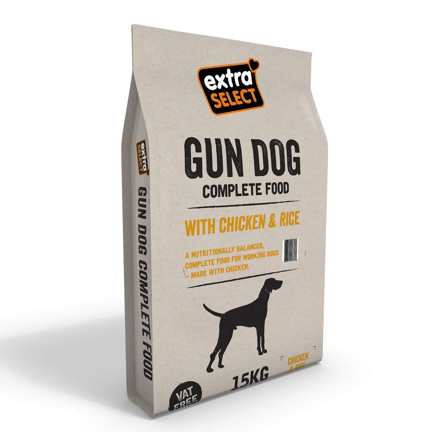Extra Select Complete Dry Gundog Feed Chicken and Rice, 15 kg Amazon