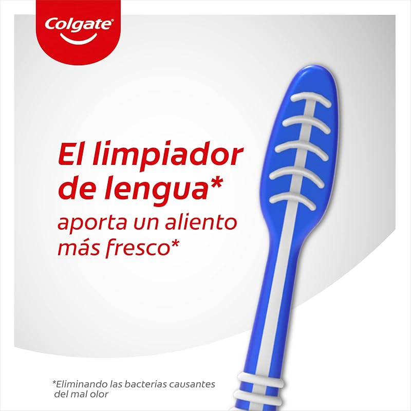 Escova de dentes colgate extra clean, média, 4 unidades