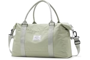 HYC00 Travel Duffel Bag, Sports Tote Gym Bag, Shoulder Weekender Overnight Bag for Women