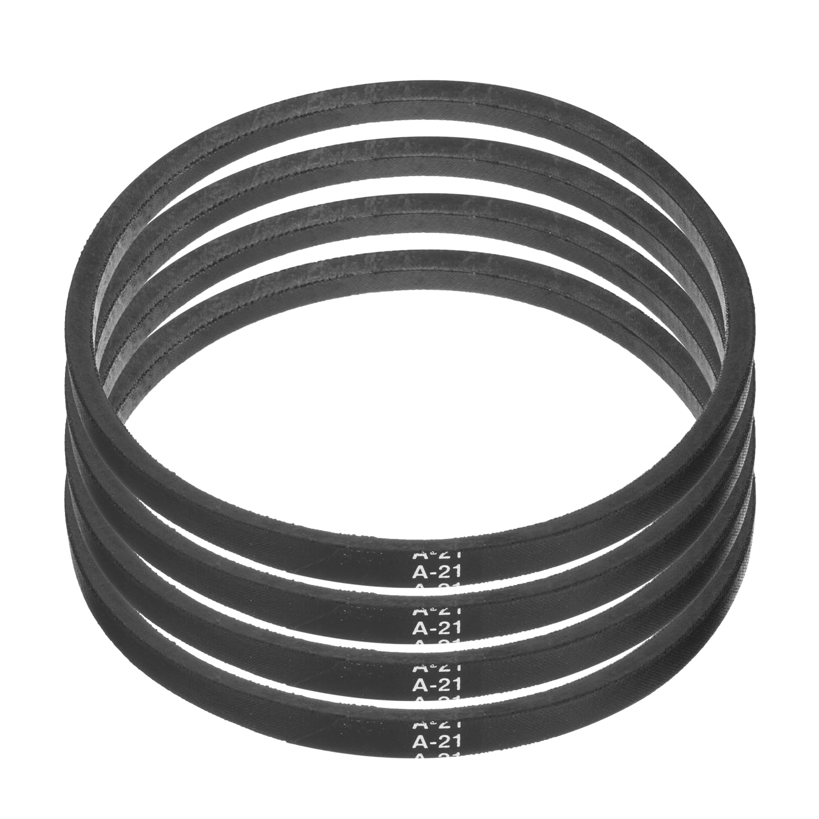 Photo 1 of uxcell 4pcs A21 or 4L230 Classic Wrapped Rubber V-Belt, 21"(535mm) Inside Circumference, A Profile V Belt