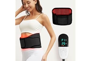 WUVEE Red Light Therapy Belt, Infrared Light Therapy Wrap Red Light Therapy Device for Body with Timer for Back Shoulder Waist Muscle Pain Relief for Women Men Gift