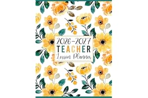 2026-2027 Teacher Lesson Planner: Large Weekly and Monthly Class Organizer with Calendar | Grade and Record book July 2026-Ju