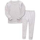 Vaenait 6M-12Y Toddler Kids Super Soft Lightweight Breathable Modal Cotton Melange Sleepwear Pajamas Set