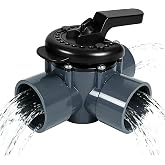 263028 Three Port Diverter Valve, 2 Inch PVC Pool 3 Way Valve | 2" 3-way diverter for pool plumbing. Fiberglass reinforced handle. Teflon coated seal. Works w/ spa, irrigation, auto fill.