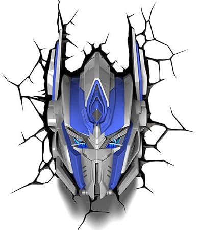 Transformers 3d Wall Art Nightlight Optimus Prime Amazon In Home Kitchen