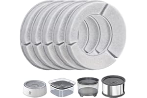 UPSKY 5PCS Replacement Filters for 2.5L/84oz，3L/101oz, 3.5L/118oz，4L/135oz, 4.5L/152oz，5.5L/186oz and 6.5L/1.6 Gallon Dog Water Bowl
