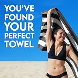 Dock & Bay Beach Towel Cabana Kamari Charcoal Large 160x90cm view 3