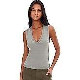 Free People Womens We The Free Neria V-Neck Tank Top
