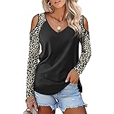 Amoretu Womens Short Sleeve Cold Shoulder Basic Tee Tops Shirts