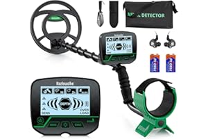 Hazlewolke Metal Detector for Adults & Kids, High Accuracy Professional Metal Detectors with 10” Waterproof Metal Detector Coil & Shovel, Gold Metal Detector Kit for Beach or Farm,Detector De Metales
