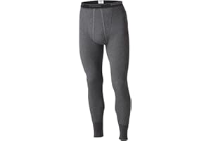 Stanfield's Essentials Men's Long Johns, Cotton Blend Thermal, Charcoal Mix