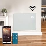 Devola 1500W Wifi Enabled Glass Panel Heater White view 7