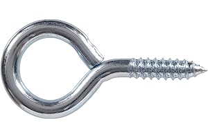 The Hillman Group 851729 .135 x 1-1/4-Inch Zinc-Plated Medium Eye Screw Eye