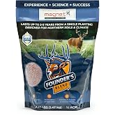 Magnet Outdoors Founder&rsquo;s Clover and Chicory Food Plot Seed &ndash; Regional Perennial Blend for Long-Term Deer and Turkey Attraction, High Protein Forage Designed to Last Up to Five Years