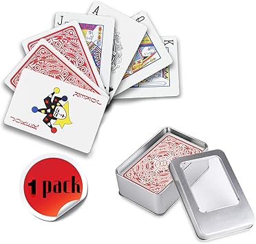 Weekend\u0026Lifecan baraja Cartas Poker plastico, de Cartas Poker, Juego de Poker, baraja de Cartas Poker, Juego de Cartas, Cartas Poke (Red): Amazon.es: Juguetes y juegos