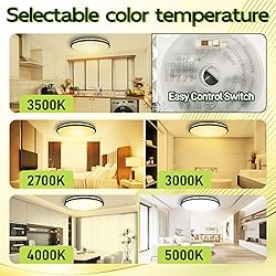 hykolity 32 Inch Oval LED Ceiling