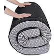 Milliard Camping Mattress, Portable Memory Foam Roll Up Floor Mat/Pad for Travel or Home with Washable and Waterproof Cover + Free Carry Case Included (Twin Size - 75"x36"x3")