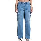YMI Womens YMI Jeans Women´s Elastic Waist Straight Leg Cargo Jean