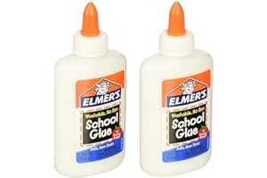Elmers Lot de 2 flacons de colle liquide pour école rEpMSC, lavable, 118 ml