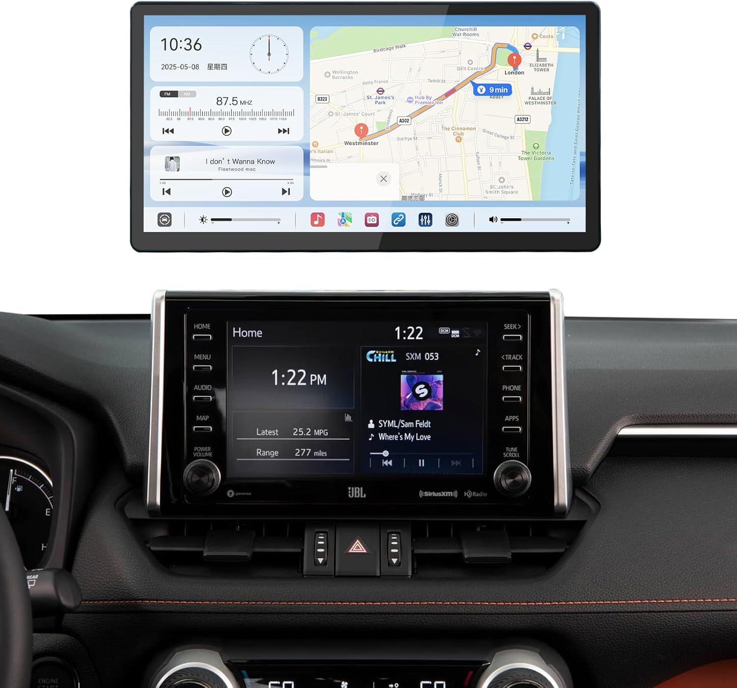 Photo 1 of 13.2’’ Android 13 Car Stereo for Toyota RAV4 2019-2022,with Wireless CarPlay & Android Auto,1920×932 Resolution? QLED Touchscreen,Car Radio Upgrade (8GB+128GB)