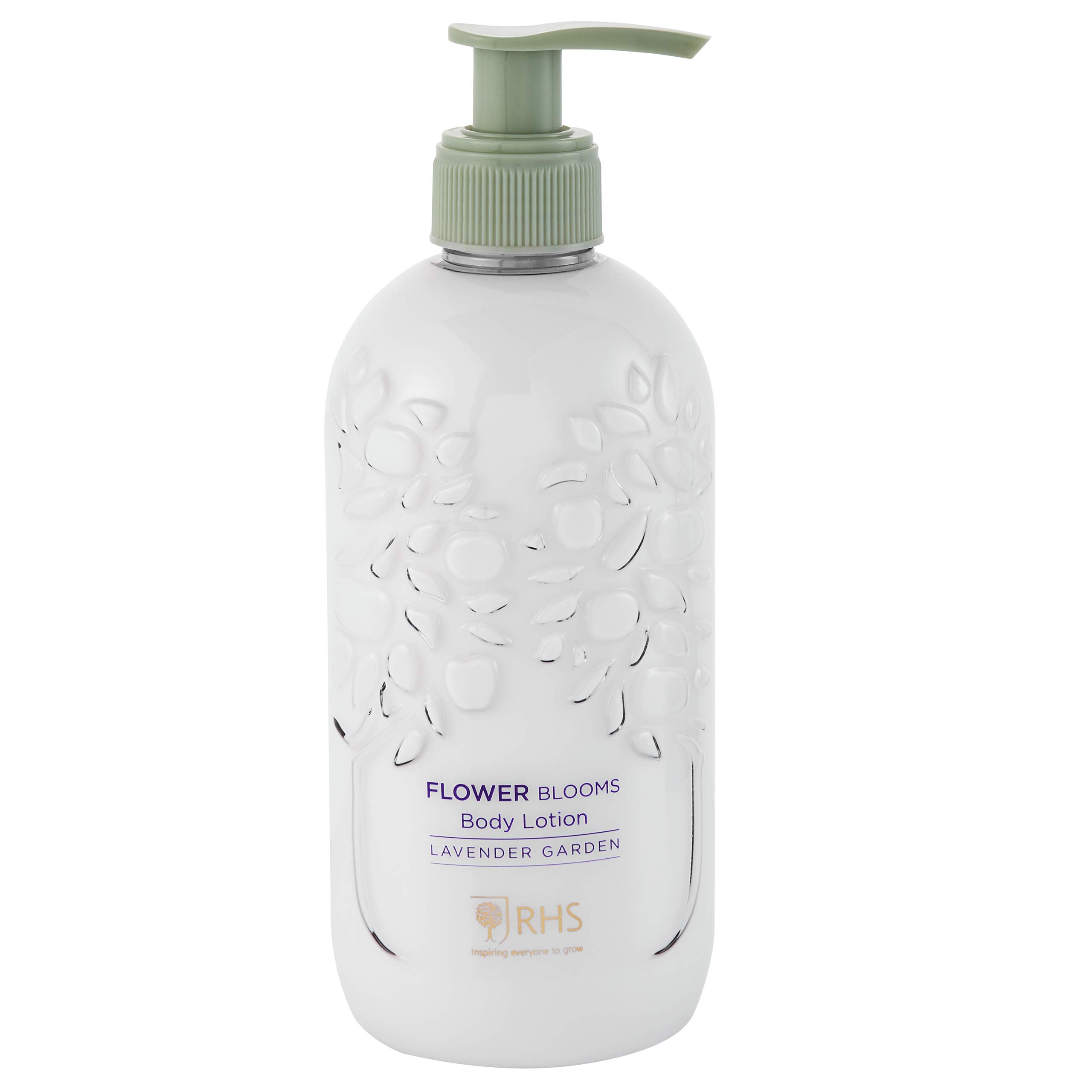 RHS Beauty Flower Blooms Lavender Garden Everyday Body Lotion Dispenser 300ml 400 ml