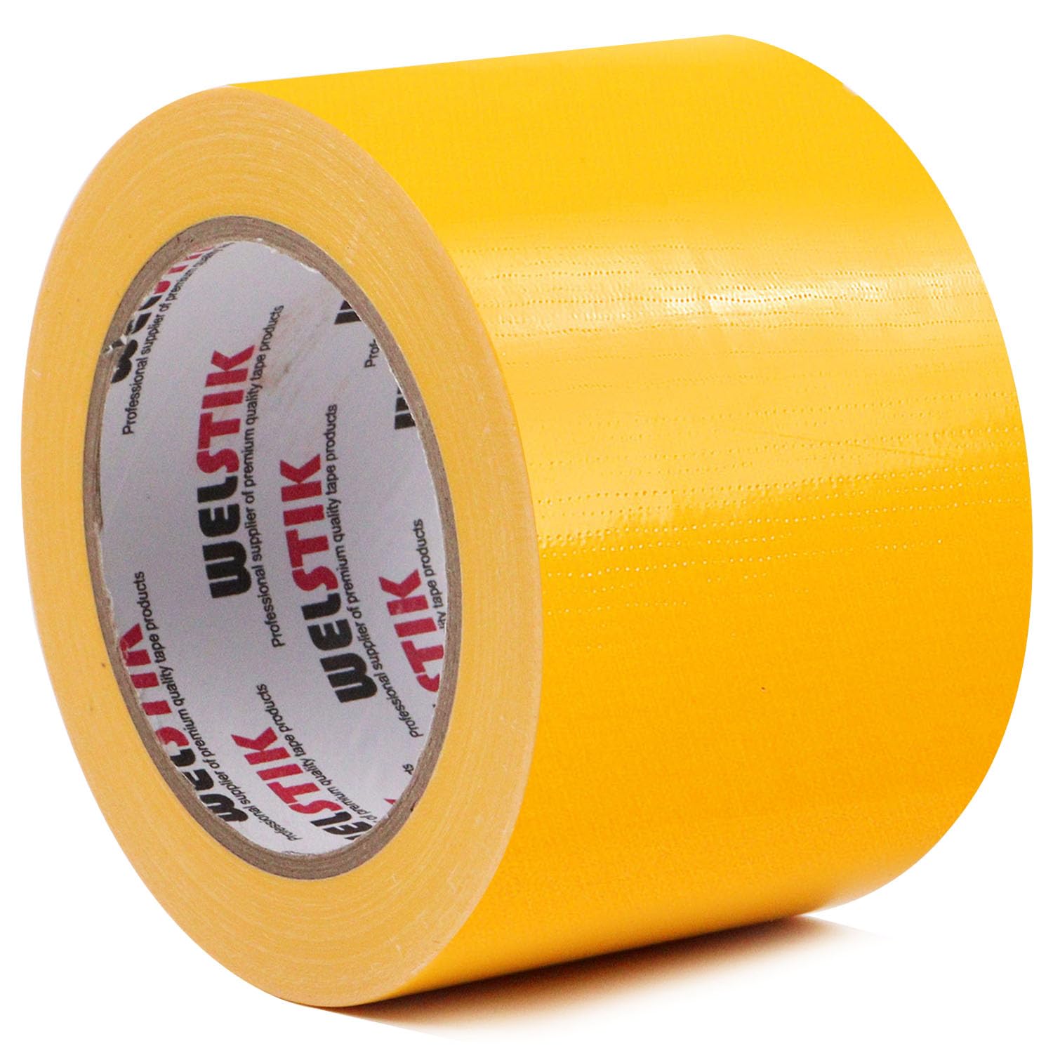 WELSTIK Professional Grade Duct Tape, Waterproof Duct Cloth Fabric,Colored Gaffer Tape for Repairs, DIY, Crafts, Indoor Outdoor Use,75mm X 41M, 7.5 Mil Thick,Yellow