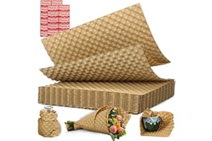 DEAMOSER Reusable Bubble Paper Sheets 15" x 12” x 50 FT Durable Bubble Wrap for Moving,Packing,Shipping, Recyclable Bubble Wrap for Glass,Dishes, Biodegradable Packing Paper with 24 Fragile Stickers