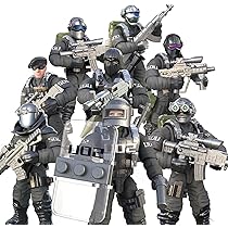 MEIEST SWAT Model Equipment Assembly Building Block Toy,8 PCS City