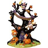 Blue Sky Clayworks Hello Kitty and Friends Halloween Tree Figurine, 9.5-inch Height, Tabletop Decoration, 23680