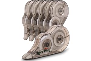 Lzerking Correction Tape, White, 6-Count, Make Instant Corrections With No Drying Time