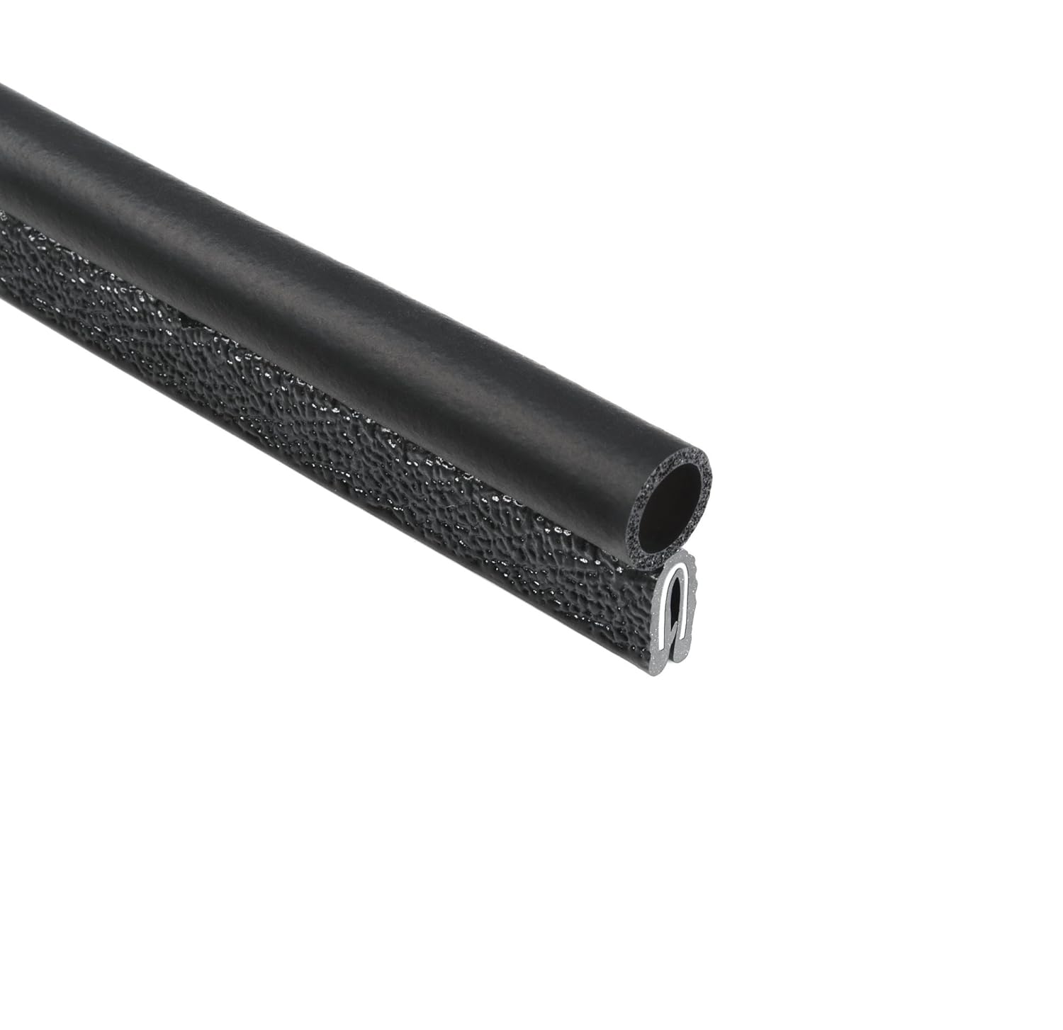 25’ Length TrimLok Trim Seal with Top Bulb Fits 1/4” Edge PVC Plastic Trim with EPDM Rubber