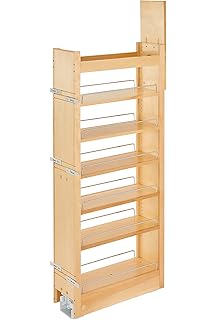 Amazon Com Rev A Shelf 5 In W X 51 In H Wood Pantry Pullout Soft