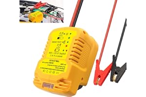 JJXNDO Jump Starter Adapter for DeWalt 20V/60V Li-ion Battery Powered with Jumper Cable Clamps Portable Car Battery Charger Jump Starter(Battery Not Included)