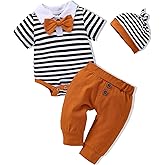 VINUOKER Preemie Newborn Baby Boy Clothes Newborn Infant Gentlemen Outfit Set