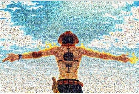 Amazon Co Jp ワンピースパズル1000ピース木製大人ルフィアニメパズルナビゲーションキング装飾画 Color D ホーム キッチン