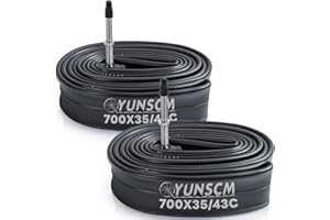 YUNSCM 2-PCS 700C Bike Tubes 700x35C 700x36C 700x38C 700x40C 700x42C Bicycle Tubes FV48mm Presta Valve Bike Inner Tubes Compa