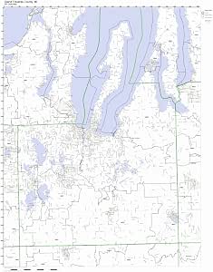 Amazon.com: Grand Traverse County, Michigan MI ZIP Code Map Not