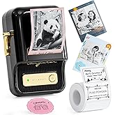 NIIMBOT B21 Pro Label Maker with Tapes, 300DPI HD Label Printer, Sticker Maker for Home Organization, Photo Print, Study Graphics, Scrapbook, Black